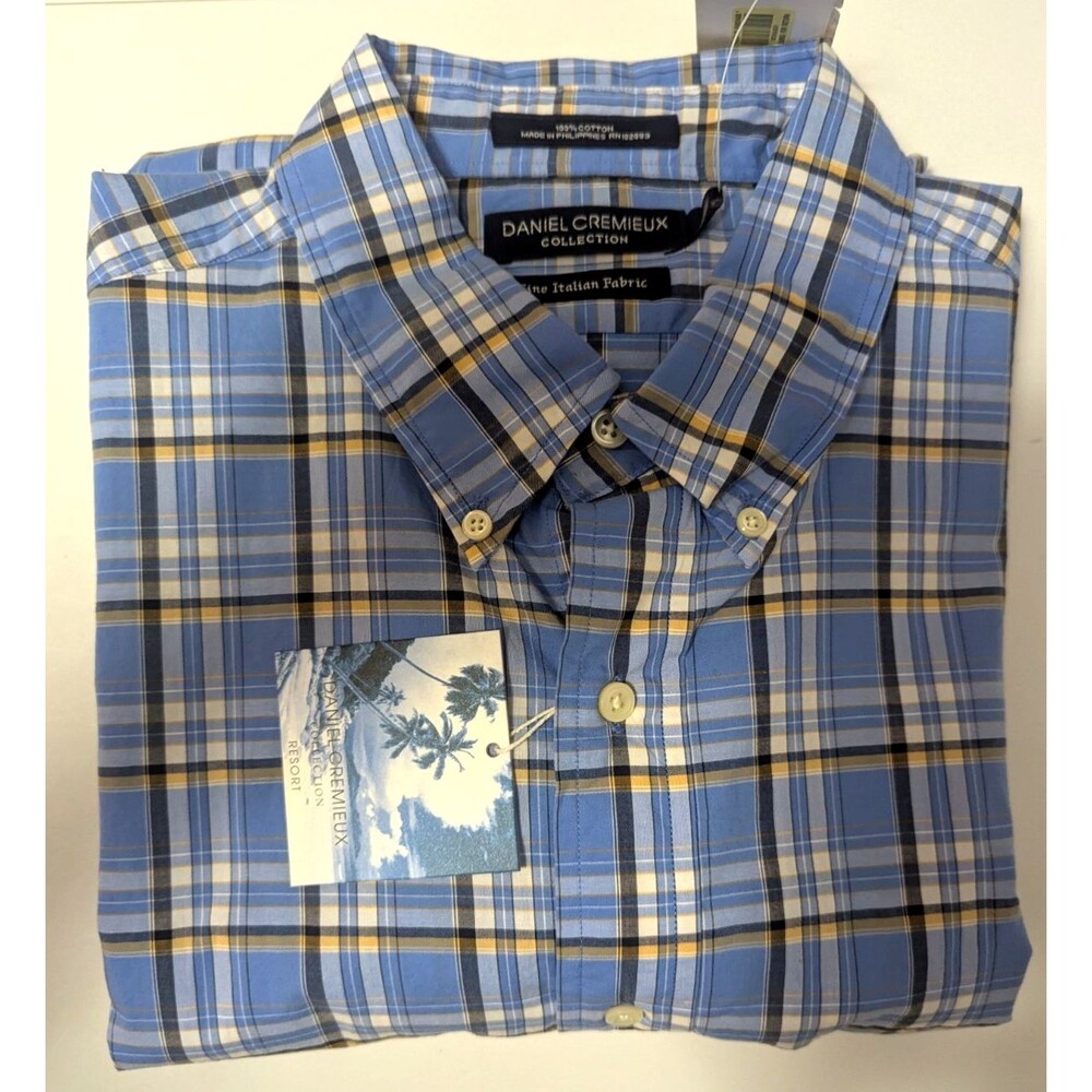 Daniel Cremieux Men's Long Sleeve Shirt XL Plaid NWT